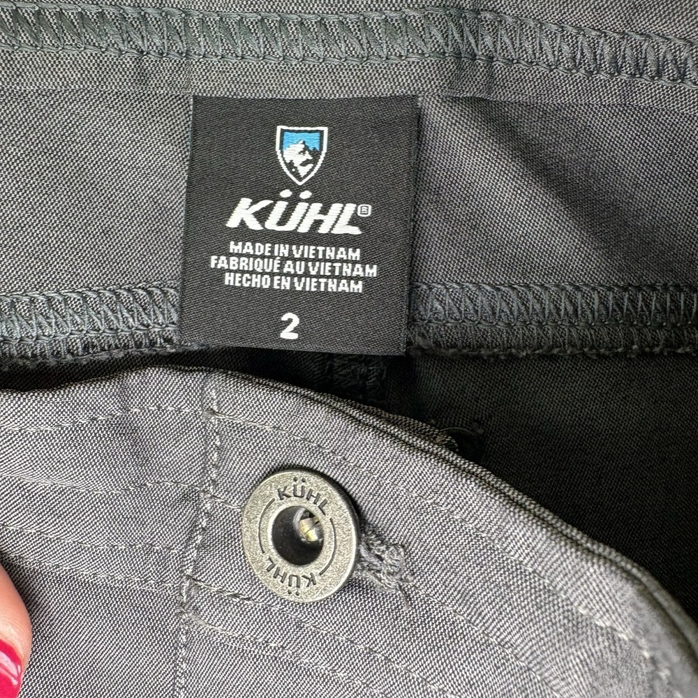 KUHL Women's Trekr Shorts 8" Inseam Gray Hiking Outdoors Size 2 - Picture 3 of 8